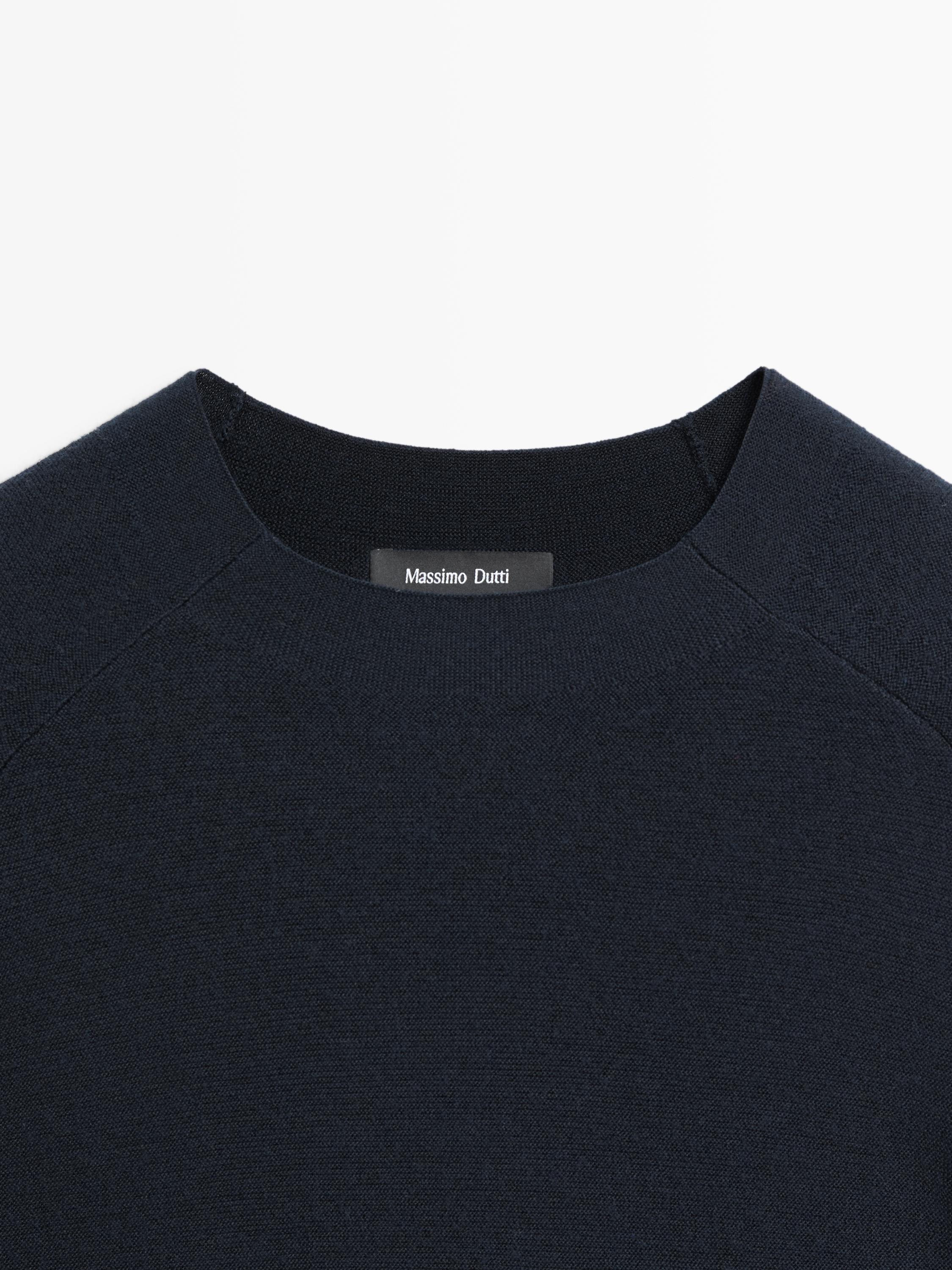 Pull à manches raglan en maille 100 % laine